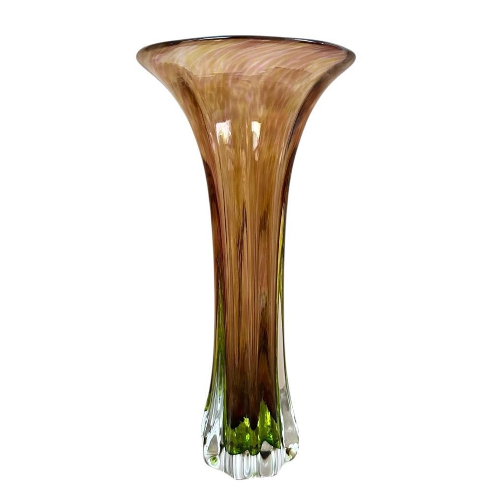 Young and Constantin signed MCM Handblown Art Vase Earth Tones
